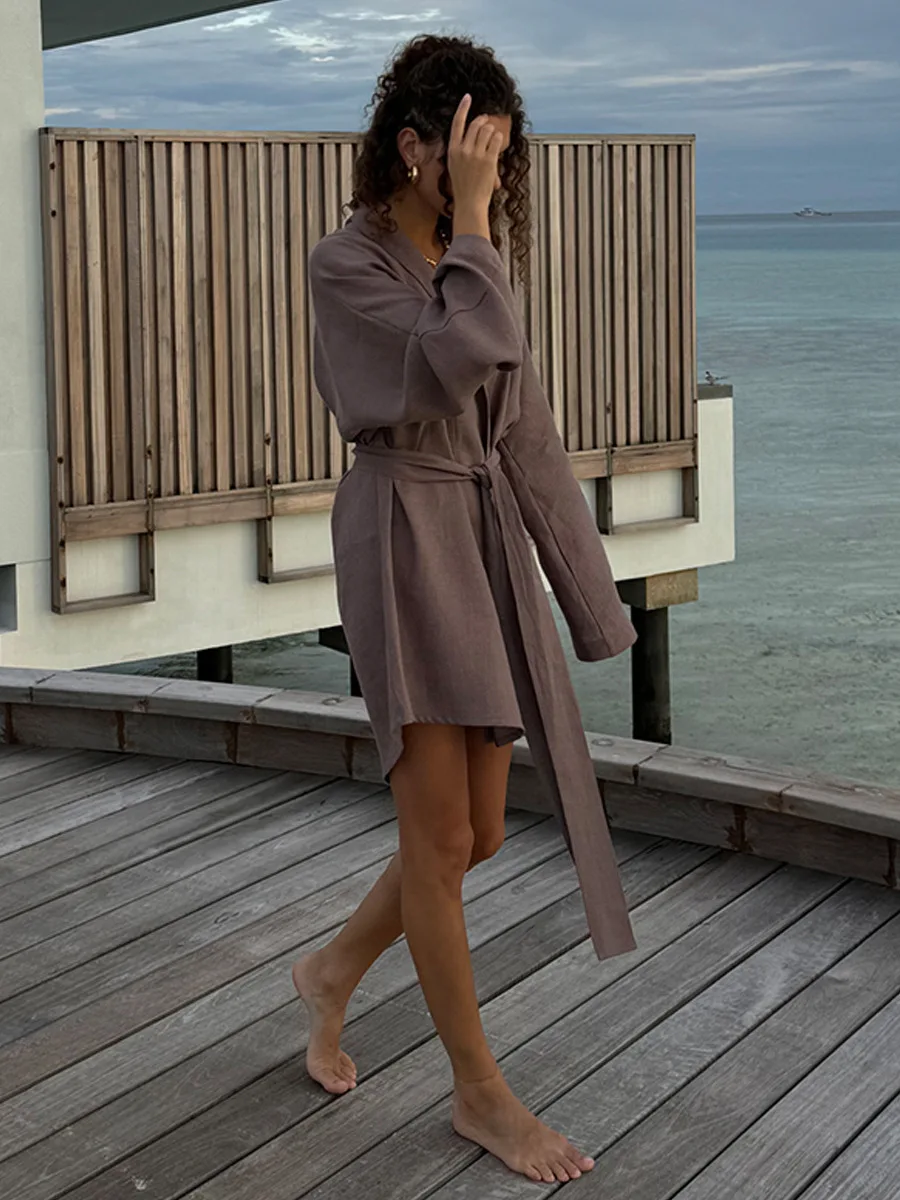 Bornladies Кружевное платье из хлопка и льна