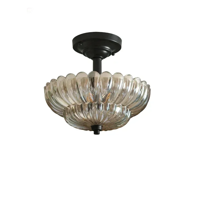 Роскошная коричневая стеклянная люстра Современная ретро-Люстра для гостиной