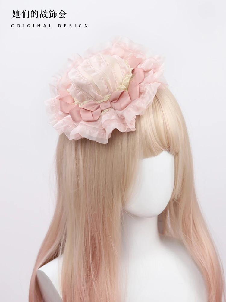 Оригинальный Розовый балетный боковой зажим ручной работы аксессуары для волос