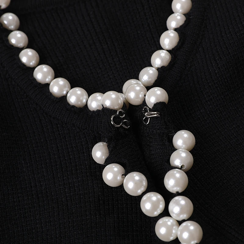 Женский вязаный кардиган оверсайз DEAT Повседневный свитер с круглым вырезом и