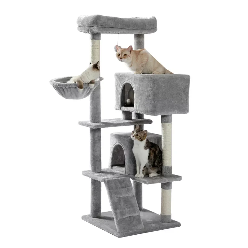 

Domestic Delivery Cat Toy Scratching Wood Climbing Tree Cat Jumping Toy with Ladder Climbing Frame Cat Furniture Scratching Post