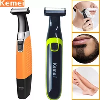 kemei hair clipper for mens shaver beard trimmer men professional hair cutting machine men electric razor cordless hair cut