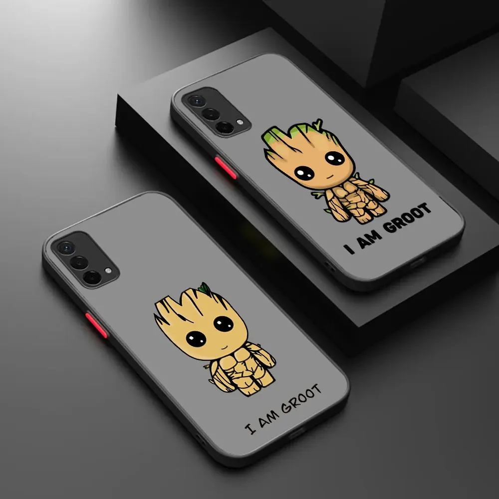Marvel Lovely Groot Matte Phone Case For OPPO REALME 11 NARZO 60X 30 50 60 50A 50I 20 30A 2T 2 PRO PLUS PREME 5G