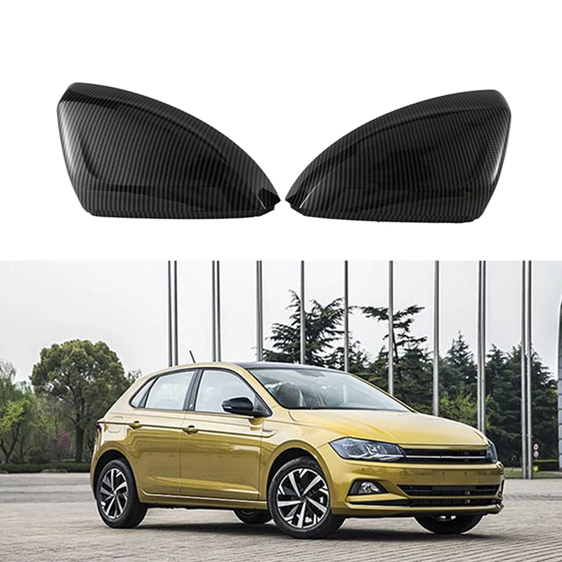 

Для Polo-Plus 2019-2020, сменные зеркальные Чехлы, автомобильная зеркальная крышка, крышка, оболочка, автомобильные аксессуары