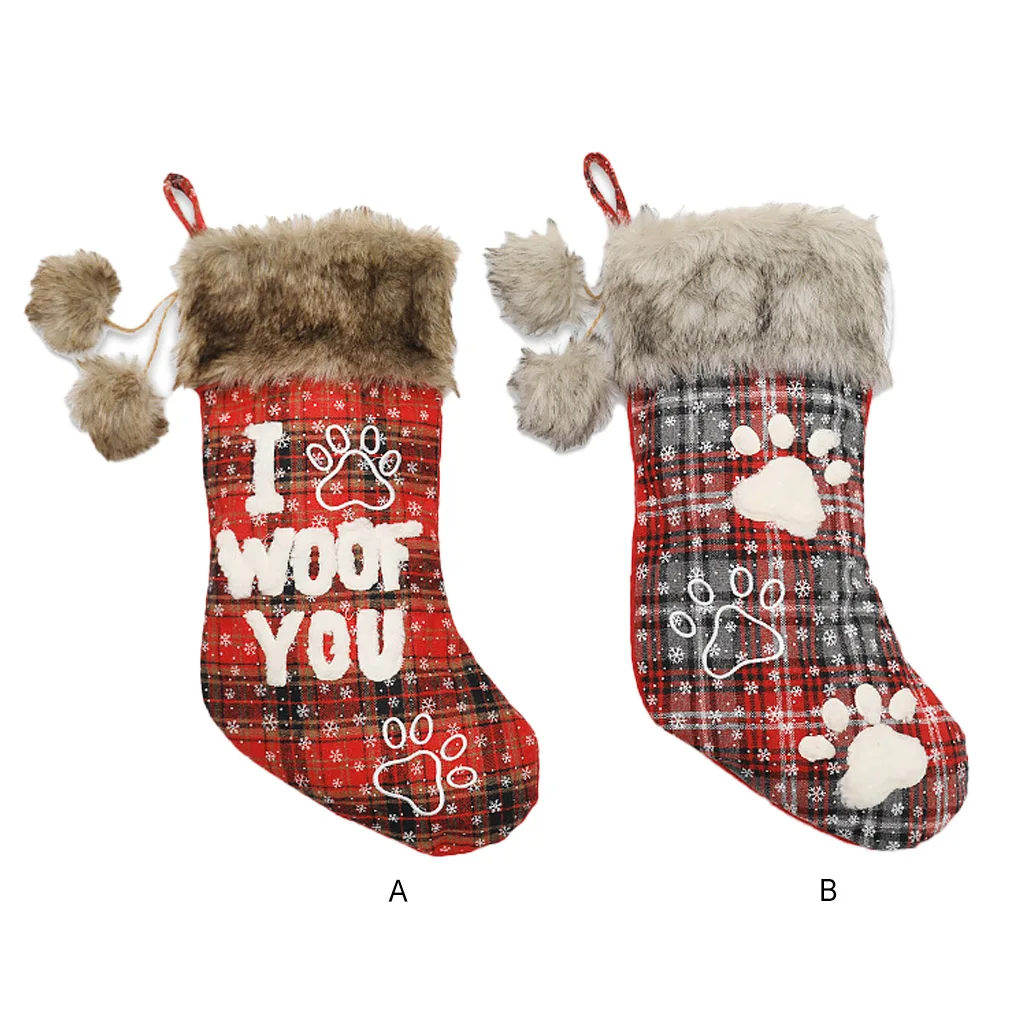 

Рождественская подвеска в виде собачьей лапы