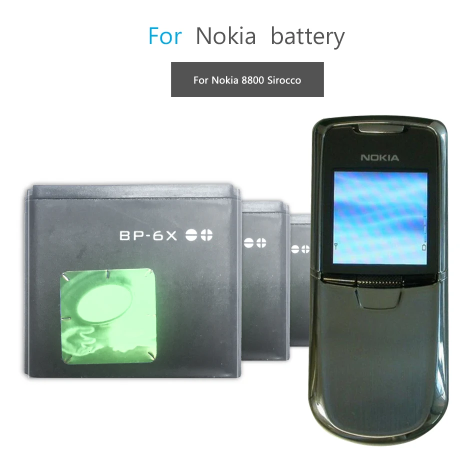 

Mobile Phone Battery For Nokia 8800 8860 8800 Sirocco N73i Battery BP 6X BP-6X BL-5X BL 5X 700mAh