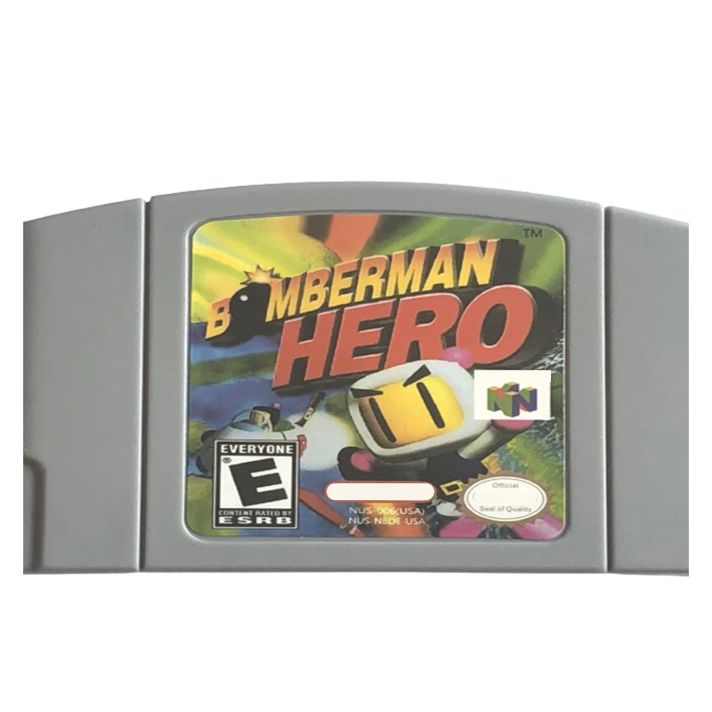 

BOMBERMAN HERO N64 Game Card Series American Edition and Japanese Cards Animation Superior Quality Toys Gifts