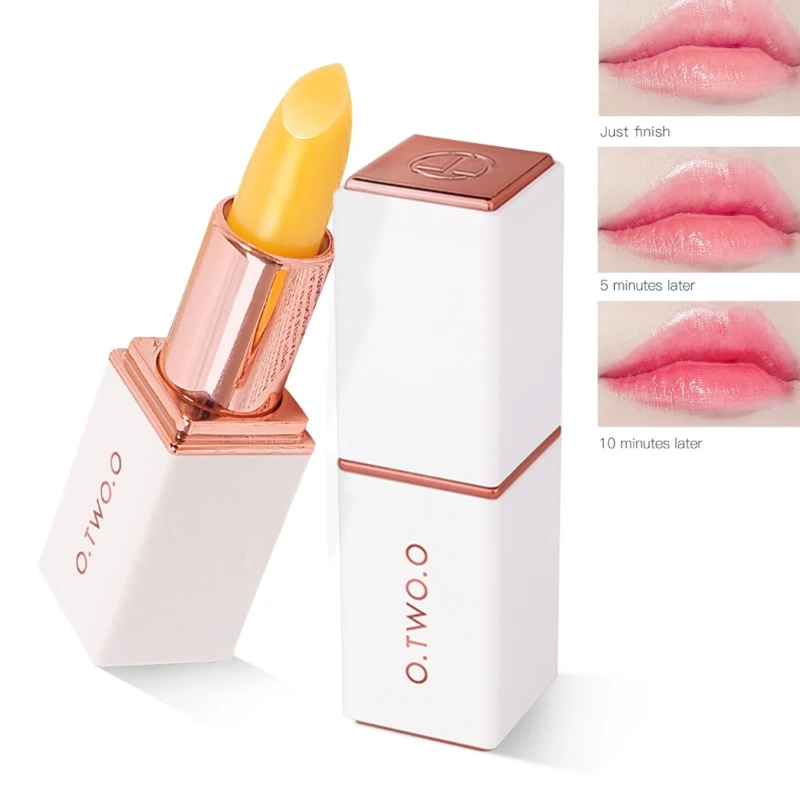 

Color Changing Lipstick,Long Lasting Lip Care Nutritious Lip Balm Moisturizer Magic Temperature Color Change Lip Gloss