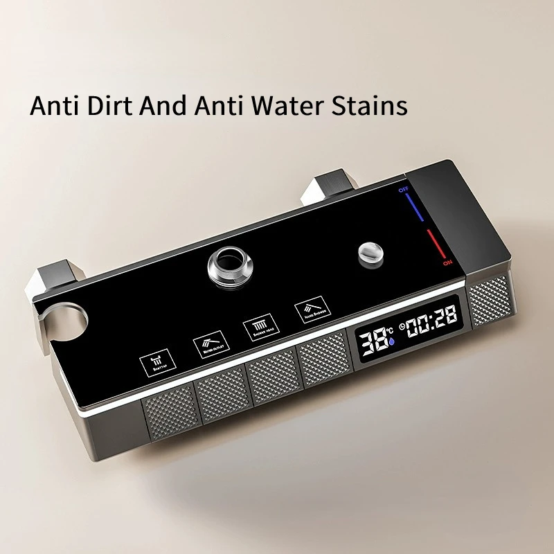 Набор для душа с лампой ванной комнаты цифровой термостатический смеситель