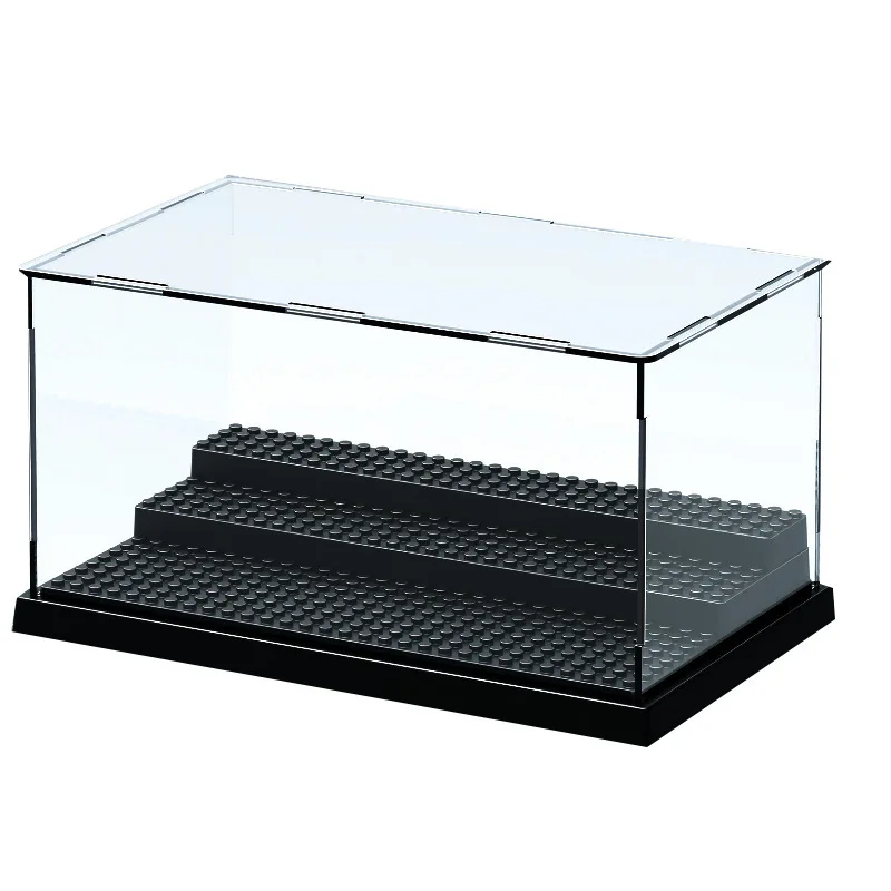 Акриловая прозрачная коробка для сборки строительных блоков сборная
