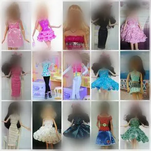 

30cm Doll Dress Fashion Clothes handmade outfit For Barbie Doll for licca Accessories Baby Toys Best Girl' Gift