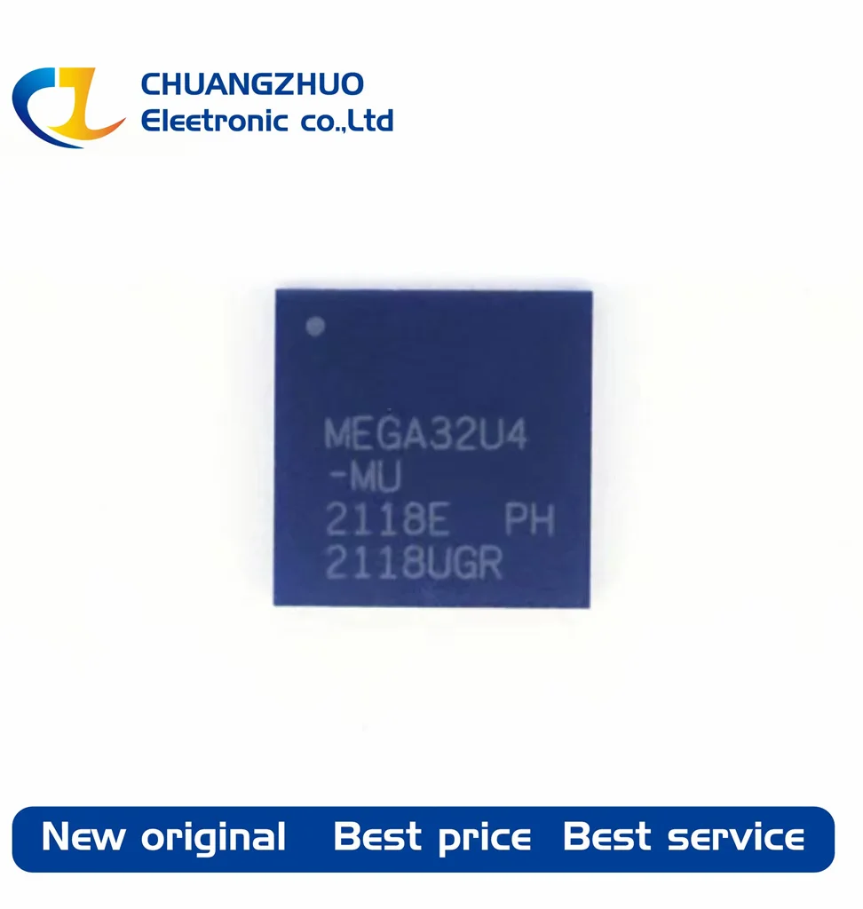 

1Pcs New original ATMEGA32U4-MU 32KB 2.5KB FLASH 26 AVR 16MHz VQFN-44-EP(7x7) Microcontroller Units