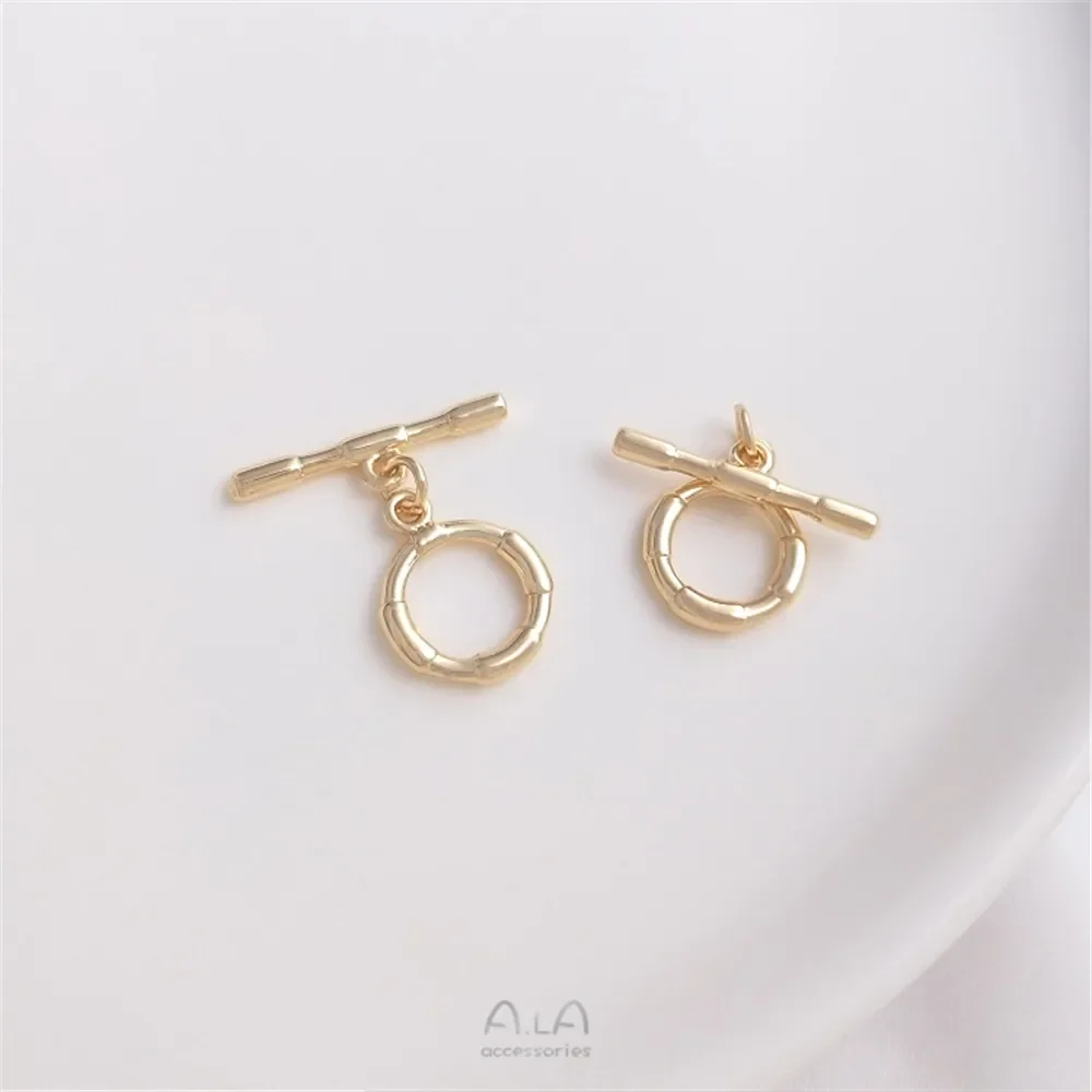 14-каратное золото мини-модели пряжка OT персиковая в форме сердца слива