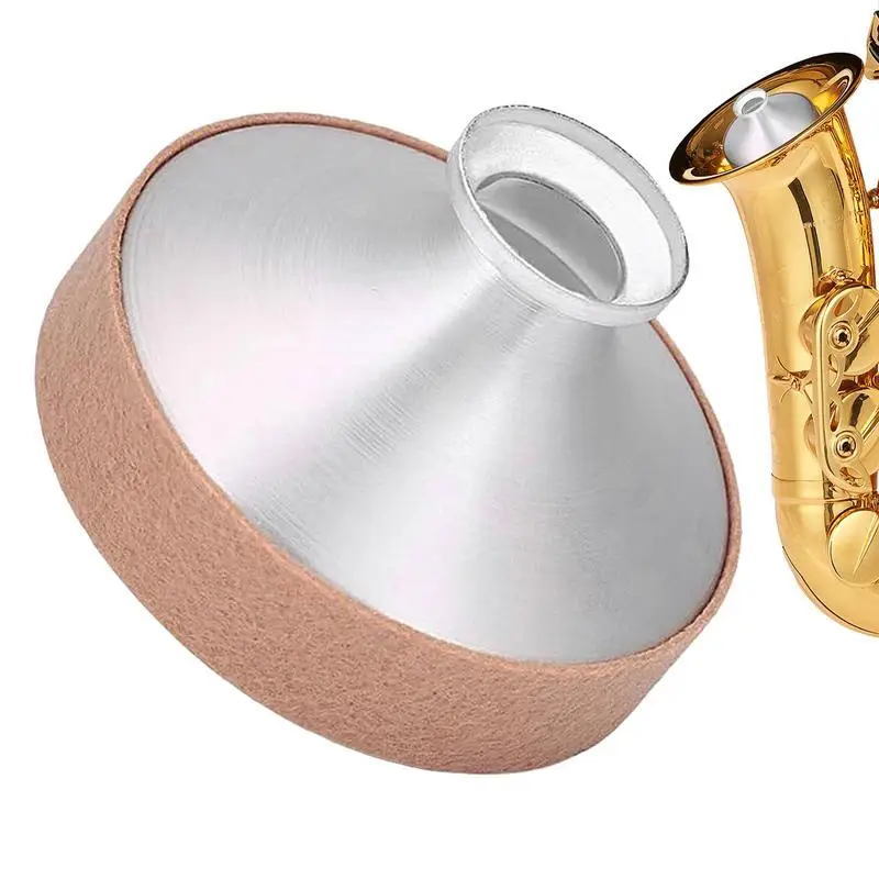 

Metal Saxophone Silencer Aluminum Saxophone Sound Mute Dampener Sax Noise Remover Silencer Accessory For Alto Saxophone Practice