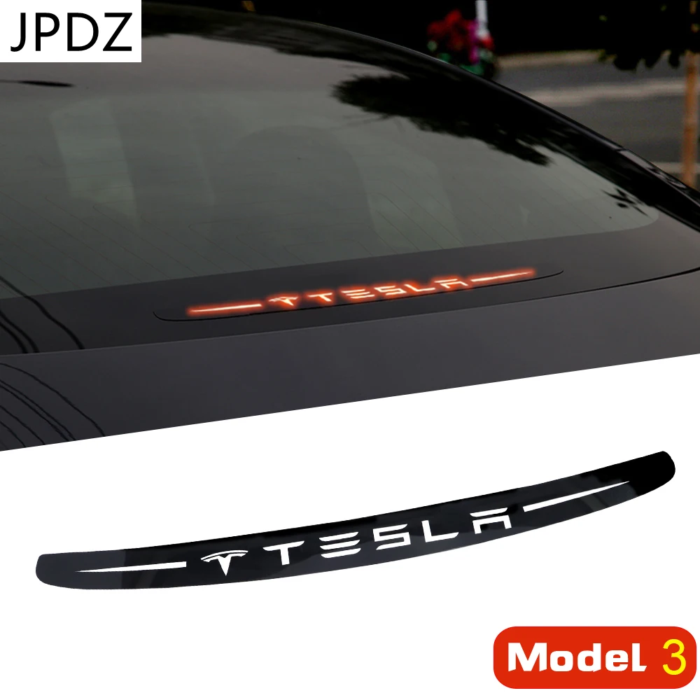 

Car Brake Lights Sticker Acrylic High-position Brake Light Patch for Tesla Model 3 Auto Accessories Decoration Car Sticker