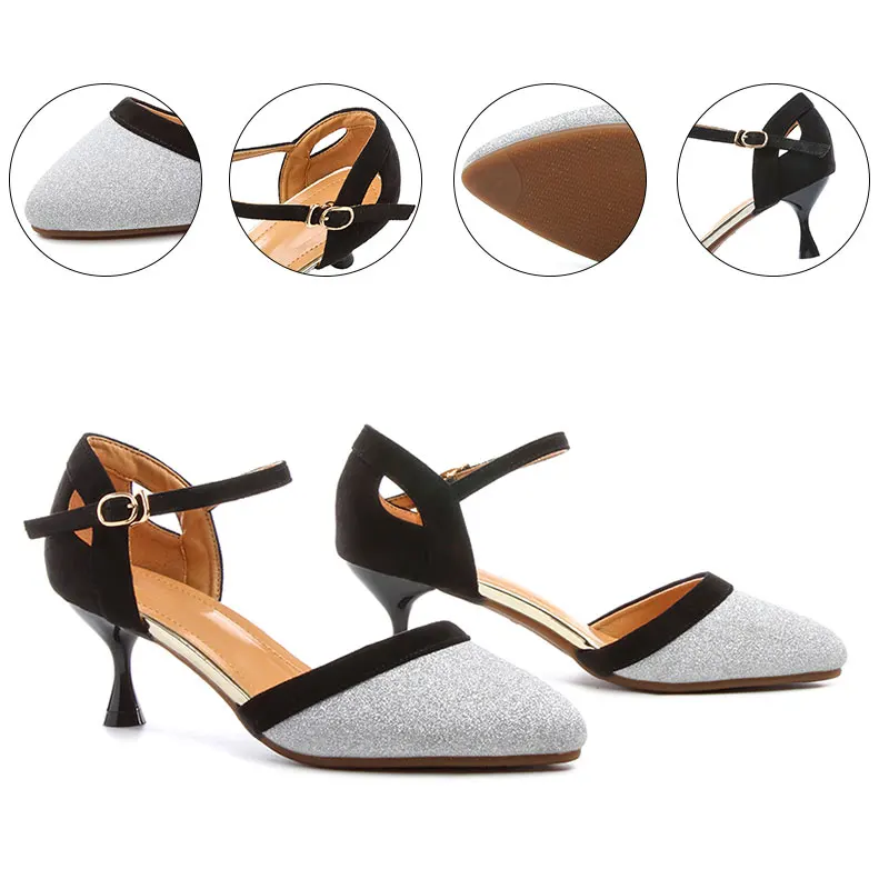 Rubber Sole Embroidery Series Adult Ladies Modern Dance Shoes National Style Female Adult Cheongsam Han Dress Shoes Square Dance