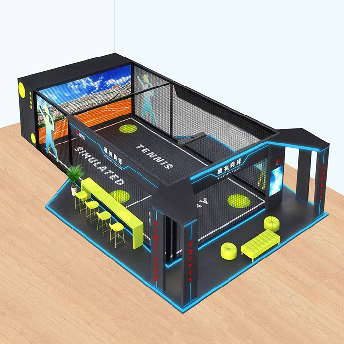 

Real experience Indoor Amusement Park Interactive Tennis Game Machine VR Tennis Simulator