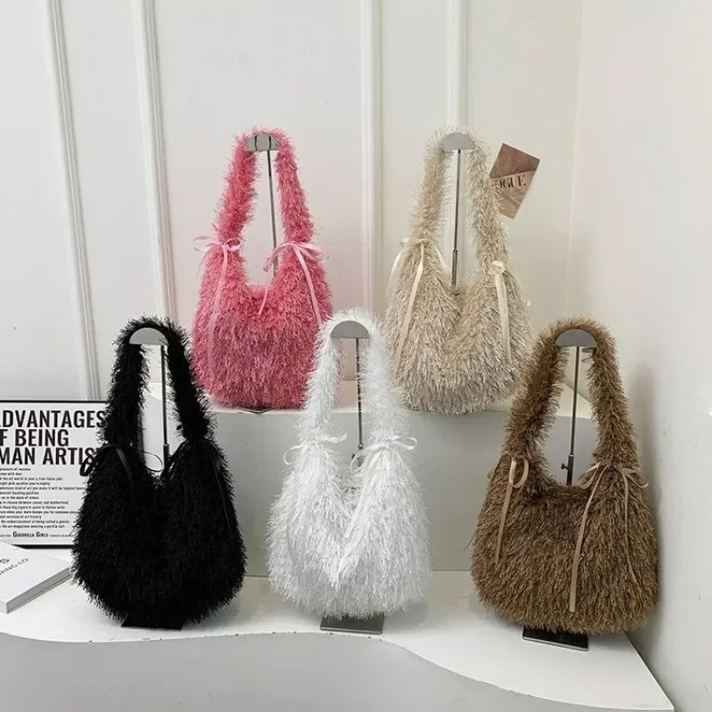 Бархатная пряжка 2024 зимняя сумка высокого качества однотонная универсальная