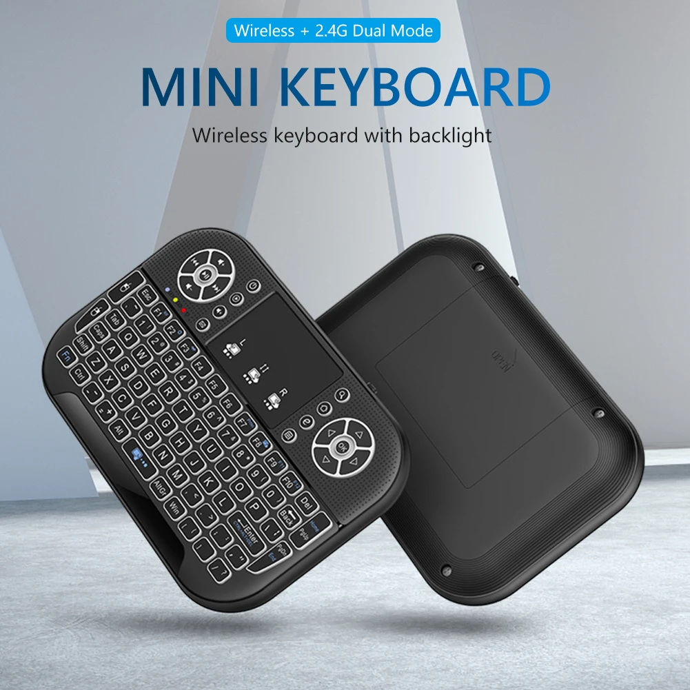 Новая мини-клавиатура A8 2 4G + Bluetooth Двухрежимная перезаряжаемая эргономичная