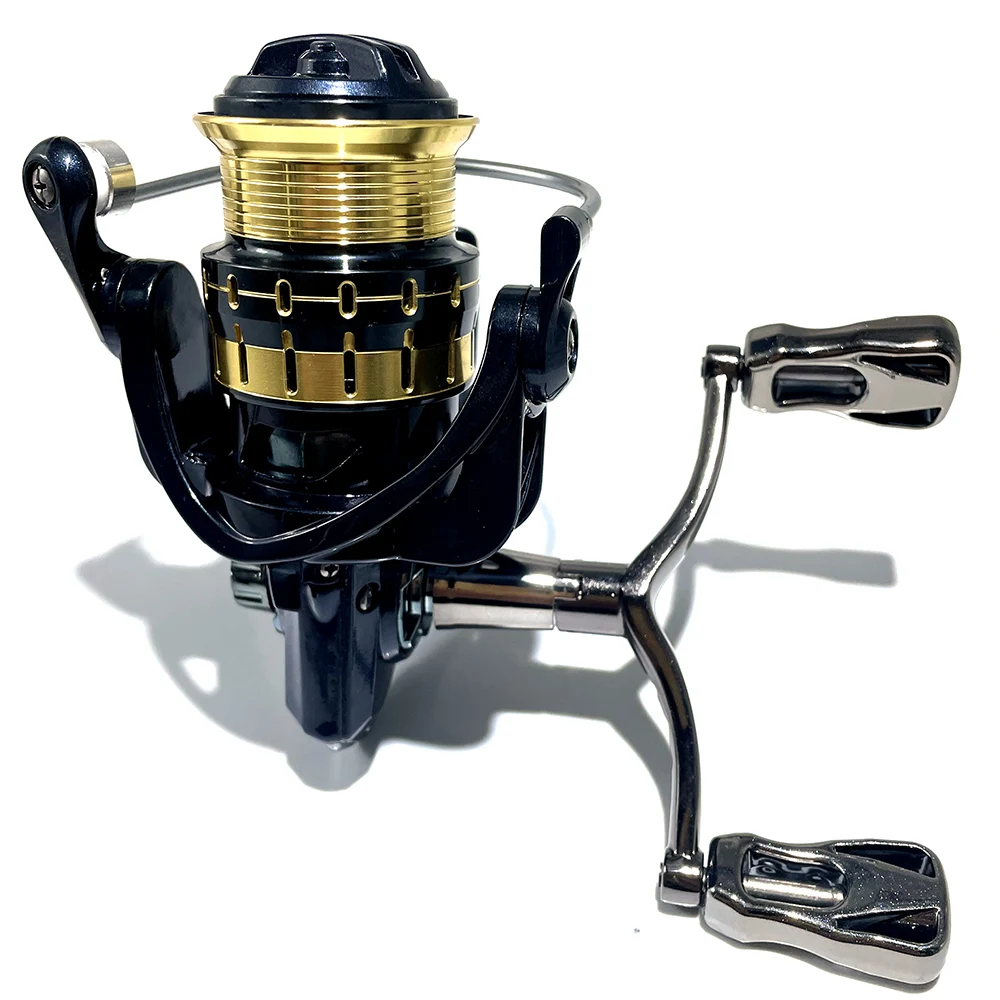 

Рыболовная катушка для приманки 1500S 2500S, спиннинговое колесо для пресной воды с двойной рукояткой, рыболовные сбалансированные катушки для ловли форели, мощность фрикциона 8 кг