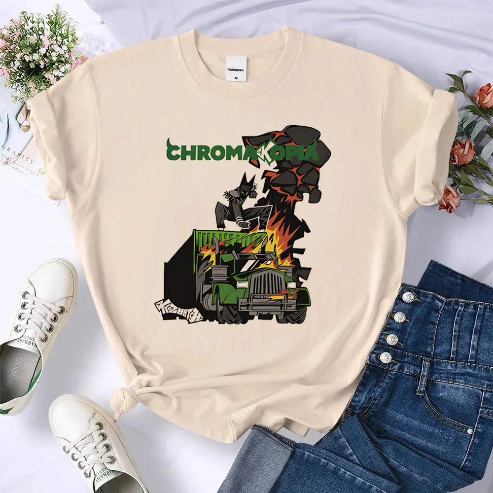Chromakopia shirt women Comfortable University Trendy 2000s anime streetwear tshirt 80s Pastel Colorful Vintage