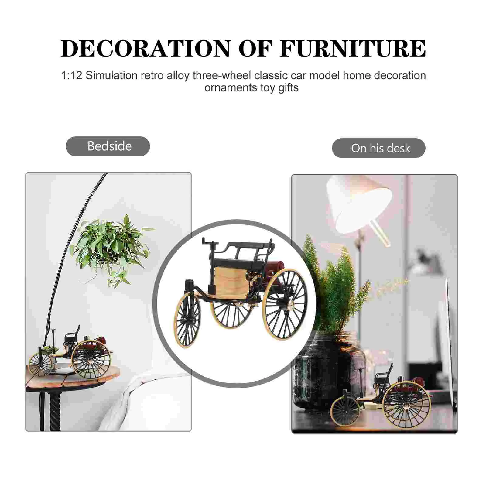 Фигурка велосипеда винтажная модель автомобиля игрушки Audlt декор для спальни