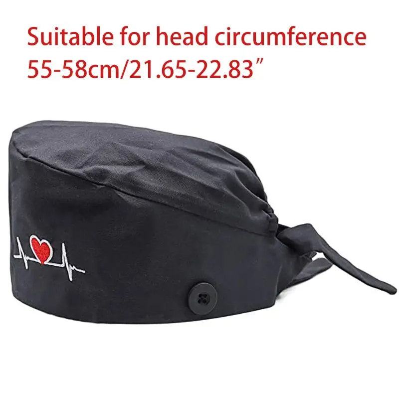 Кепка унисекс с вышивкой в виде сердца держателем для маски на пуговицах