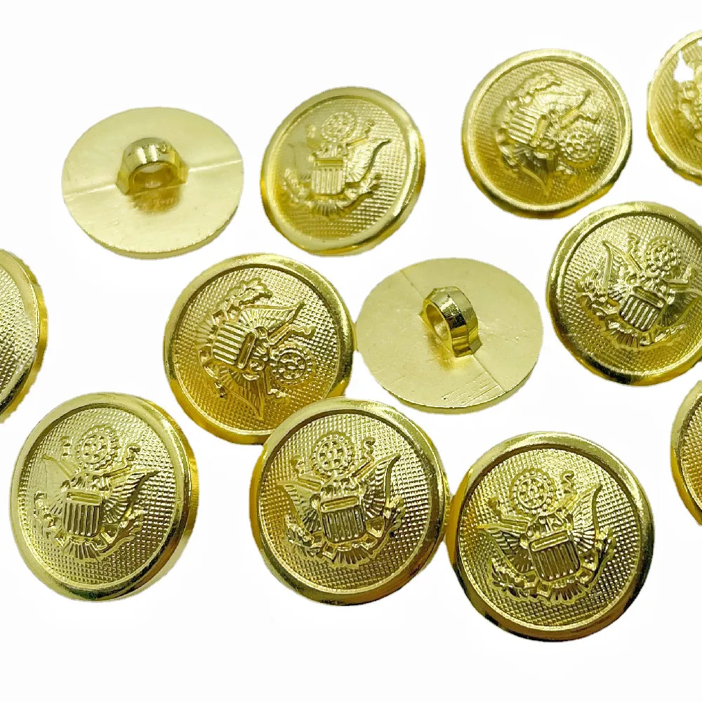 20pcs/pack 13/20MM GOLD shield anchor RESIN buttons coat kids sewing clothes accessory coat sweater button