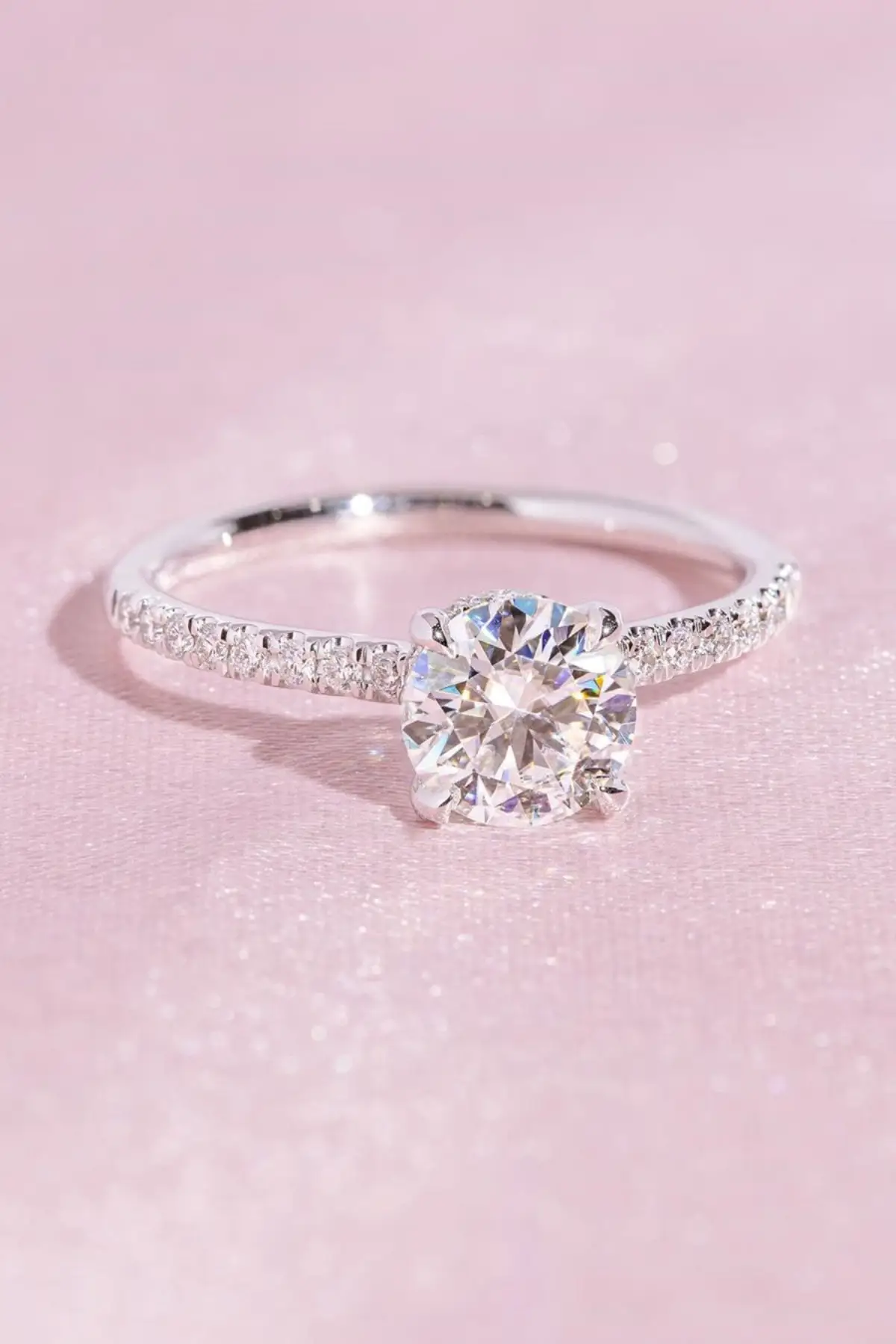 

Crystal Diamond Zirconia Lab Diamond 1.30 carat engagement ring
