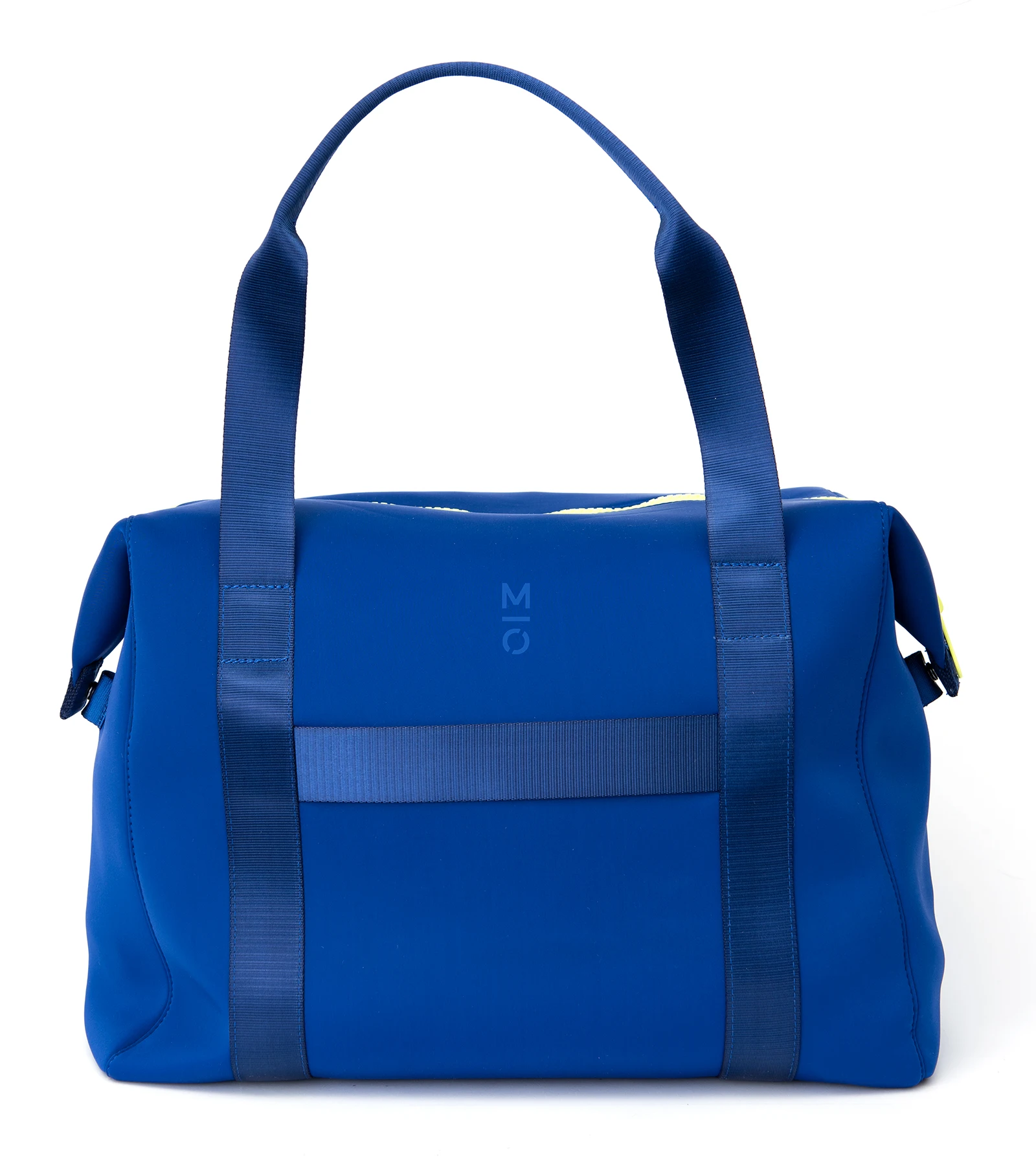 

Premium Neoprene Sport Carryall Laptop Gym Bag with 10,000 mAh Qi Certified Wireless Charging Battery System, Cobalt