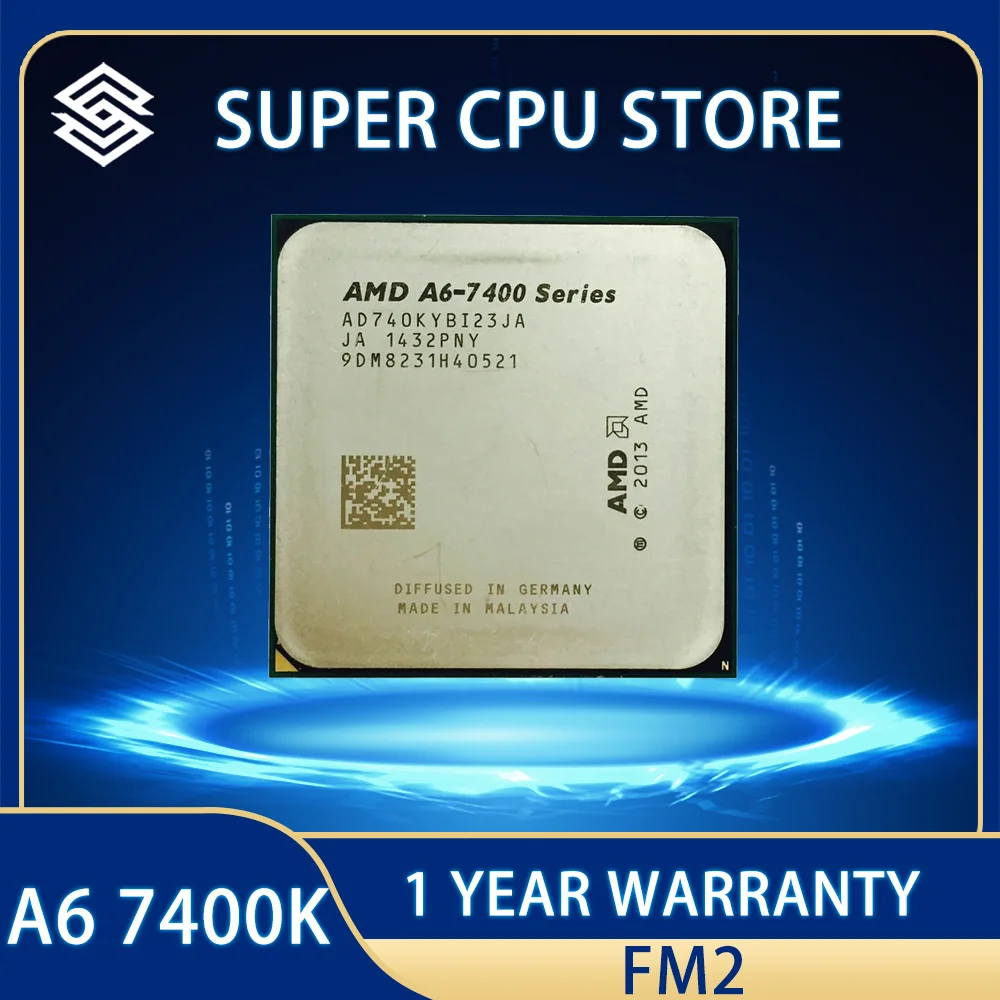 

Двухъядерный процессор AMD A6-Series A6 7400 A6 7400K A6 7400B 3,5G 65 Вт AD740KYBI23JA/AD740BYBI23JA Socket FM2 +