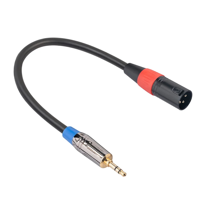 

3-Pin XLR Plug To 6.35Mm Plug Adapter Jack Male Plug Stereo Audio Cable Mic Adapter for Mixer Amplifier Speaker