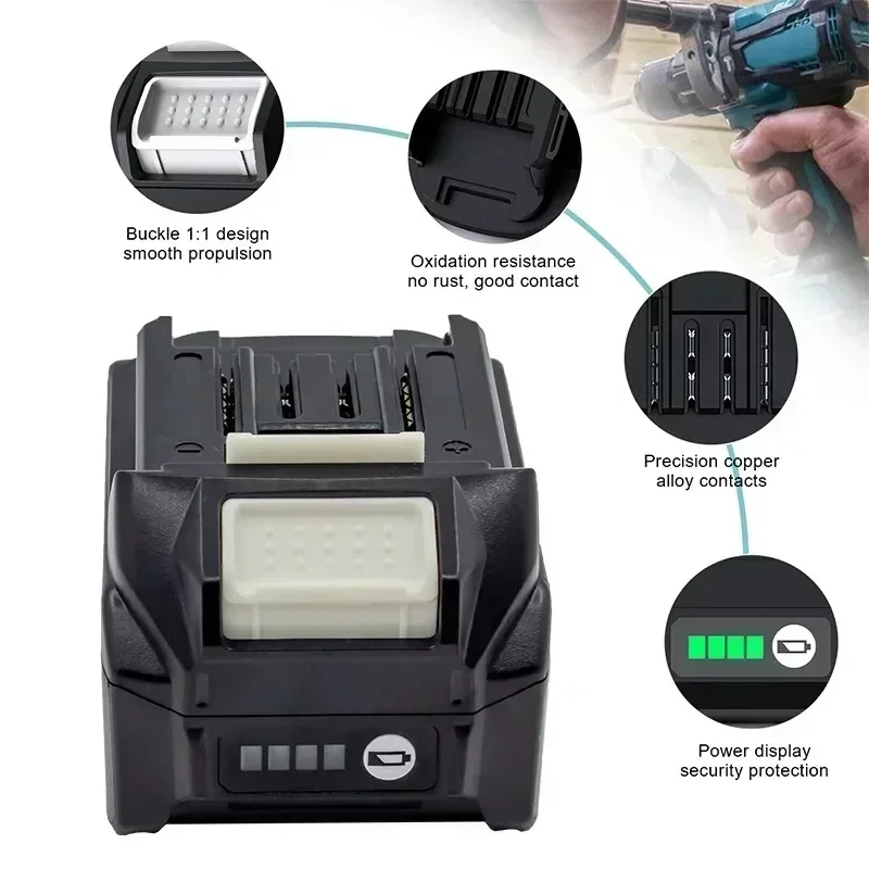 Литий-ионный аккумулятор Makita 40 В MAX XGT 10 0 Ач оригинальный BL4020 BL4025 BL4050 BL4080