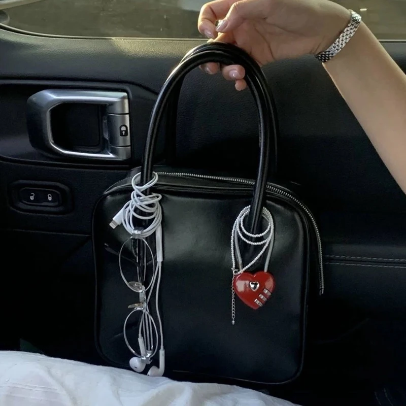 Подвеска-брелок в виде красного сердца Y2K