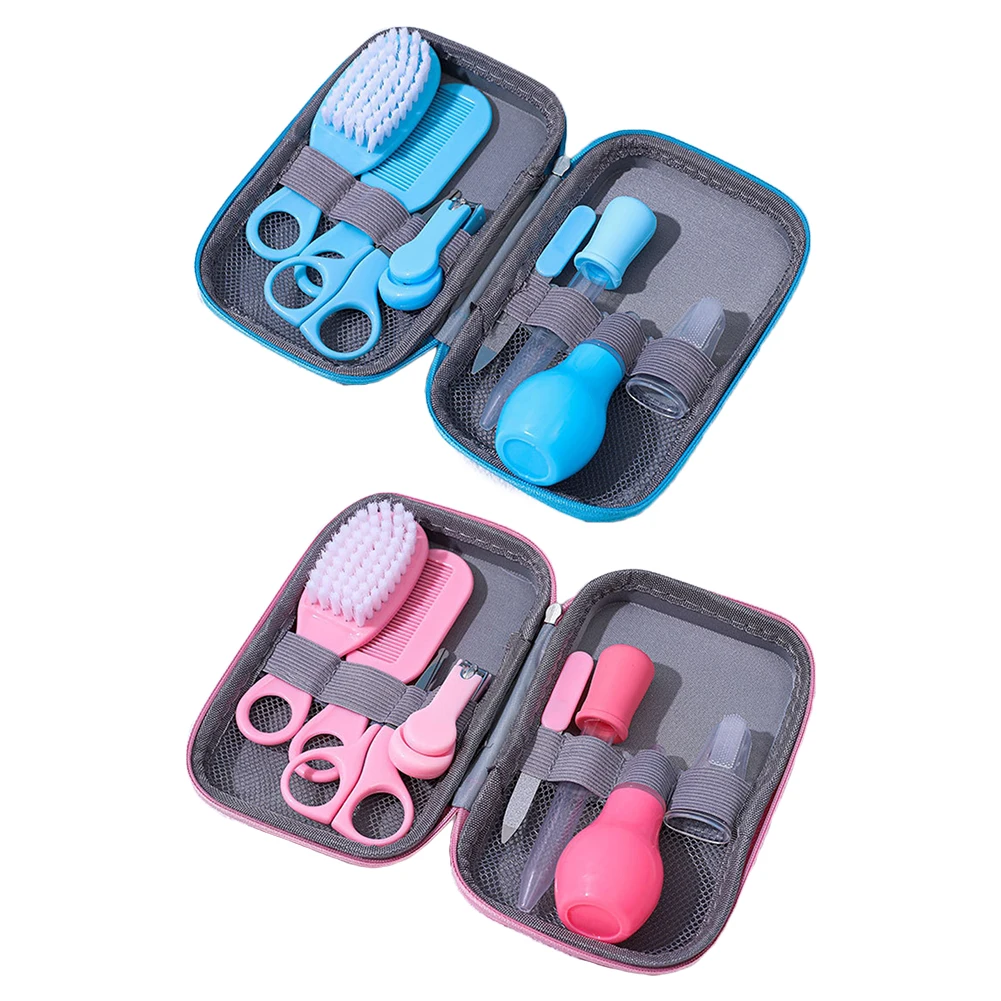 

Baby Grooming Kit Nail Clipper Comb Brush Healthcare Kits Aspirator Clipper Grooming Brush Nursing Healthcare Kits