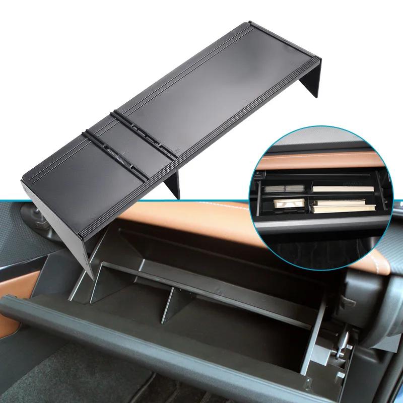 

For Subaru Forester SK XV Crosstrek GT Co-pilot Glove Box Clapboard Storage Rack Car Interior Storage Partition Auto Accessories