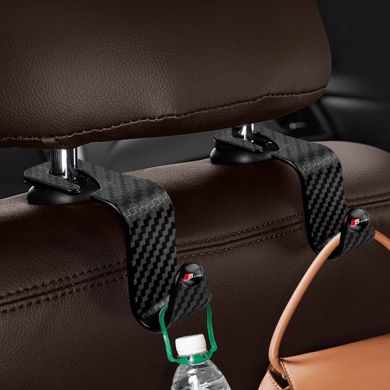 2 шт. автомобильный крючок для сумок и одежды Съемный зажим крепления аксессуары