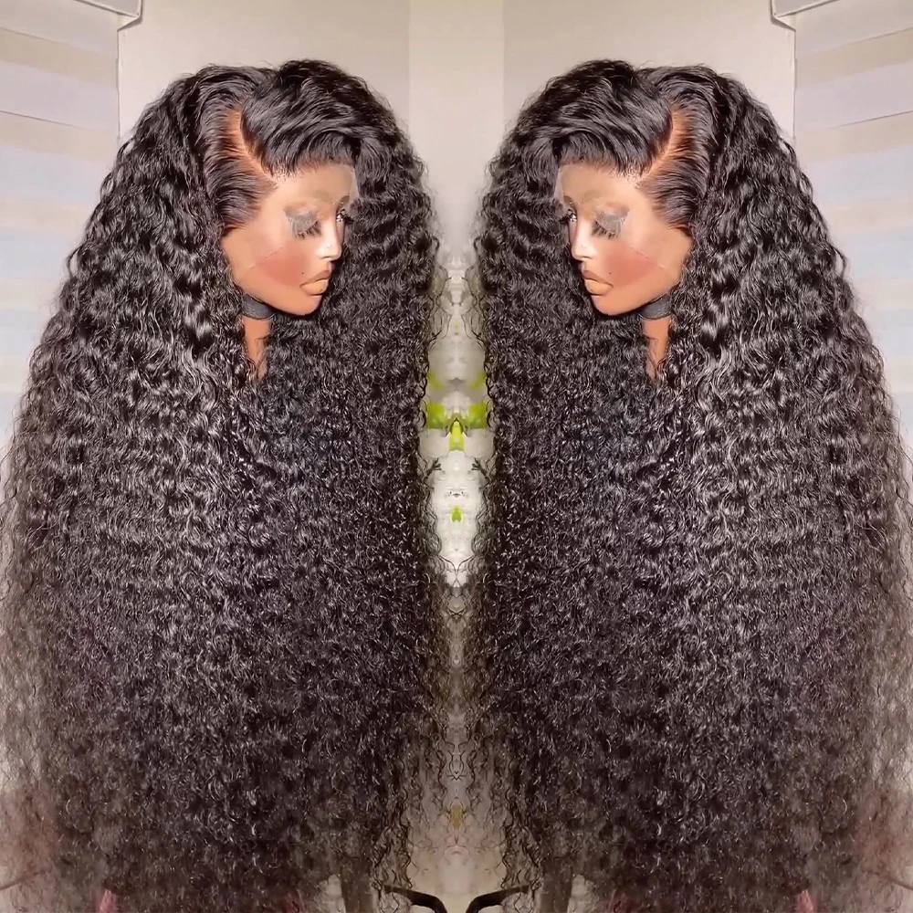 180% свободные глубокие волны 13x 6 передний парик на сетке бразильские волосы без