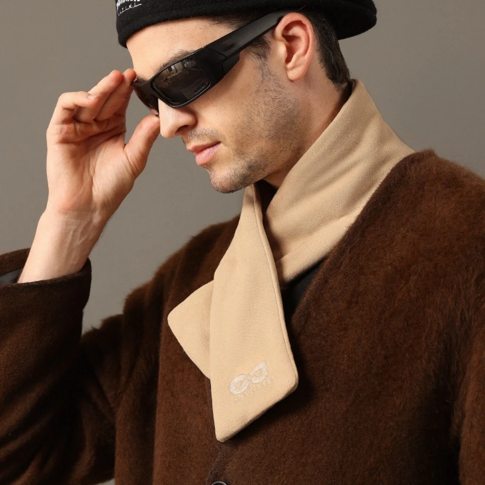 Легкая винтажная зимняя кашемировая шаль в корейском стиле мягкий мужской шарф