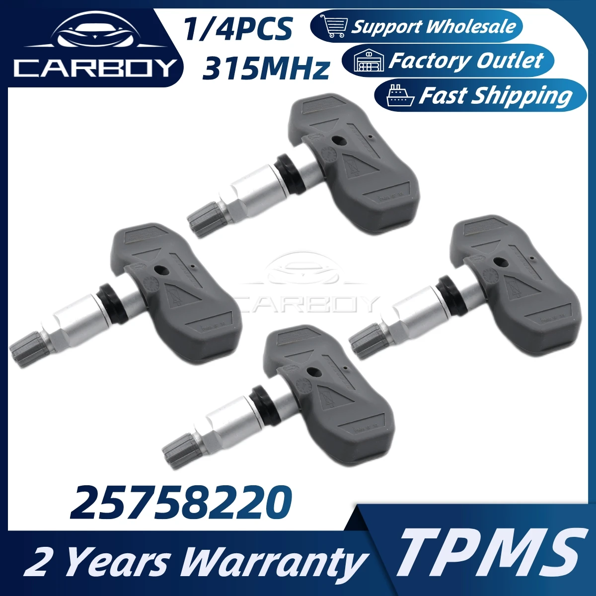 

25758220 TPMS For Chevrolet Corvette Convertible Grand Sport Corvette 2DR Cadillac CTS STS XLR Car Tyre Pressure Sensor 315MHz
