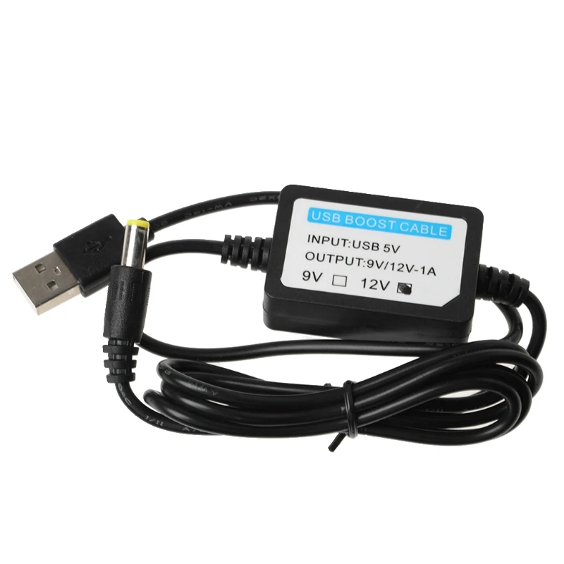 

USB Power Boost Line 5V to 12V Step UP Module Converter Adapter Cable 4.0mm x 1.7mm Plug for Routers LED lights