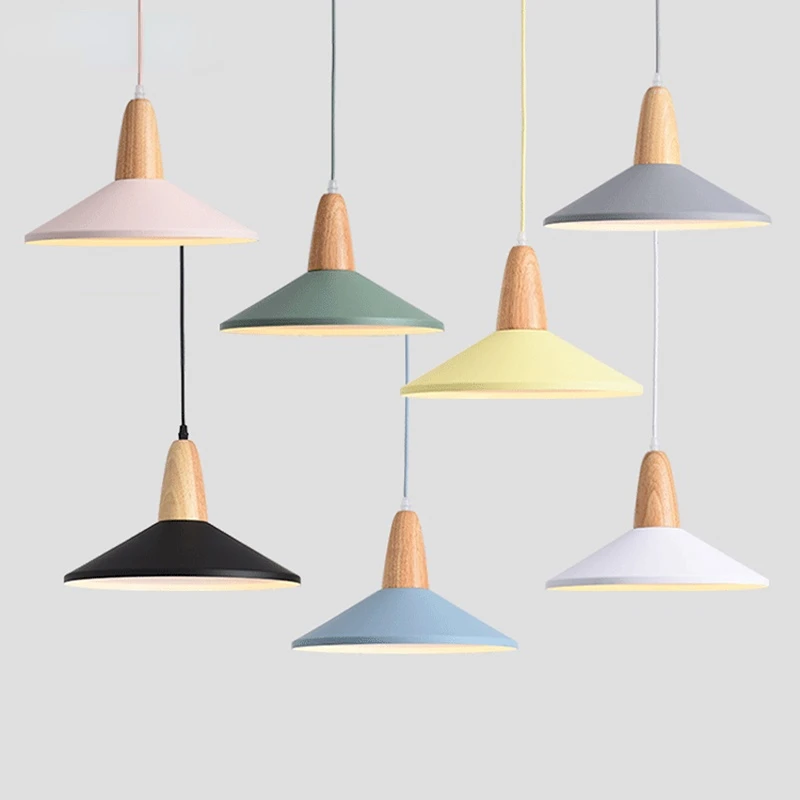 

Modern Pendant Lights Nordic Industrial Metal Pendant Lamp for Dining Room Kitchen Vintage Retro Hanging Light Fixture E27 Base