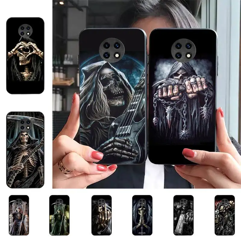 

Grim Reaper Skull Phone Case For Redmi 9 5 S2 K30pro Silicone Fundas for Redmi 8 7 7A note 5 5A Capa