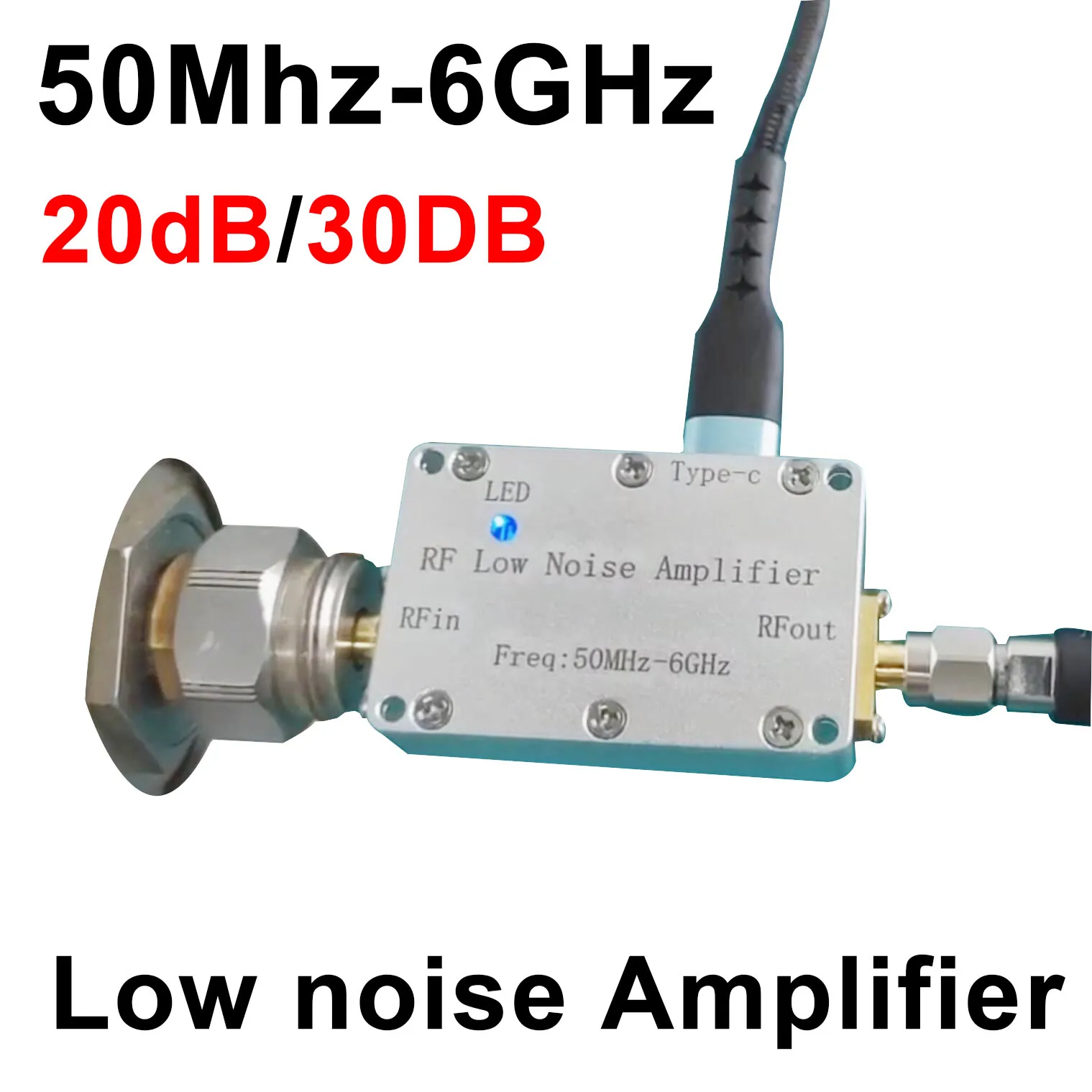 

Радиочастотный усилитель Dykbcells 50M-6GHz RF Low Noise Amplifier