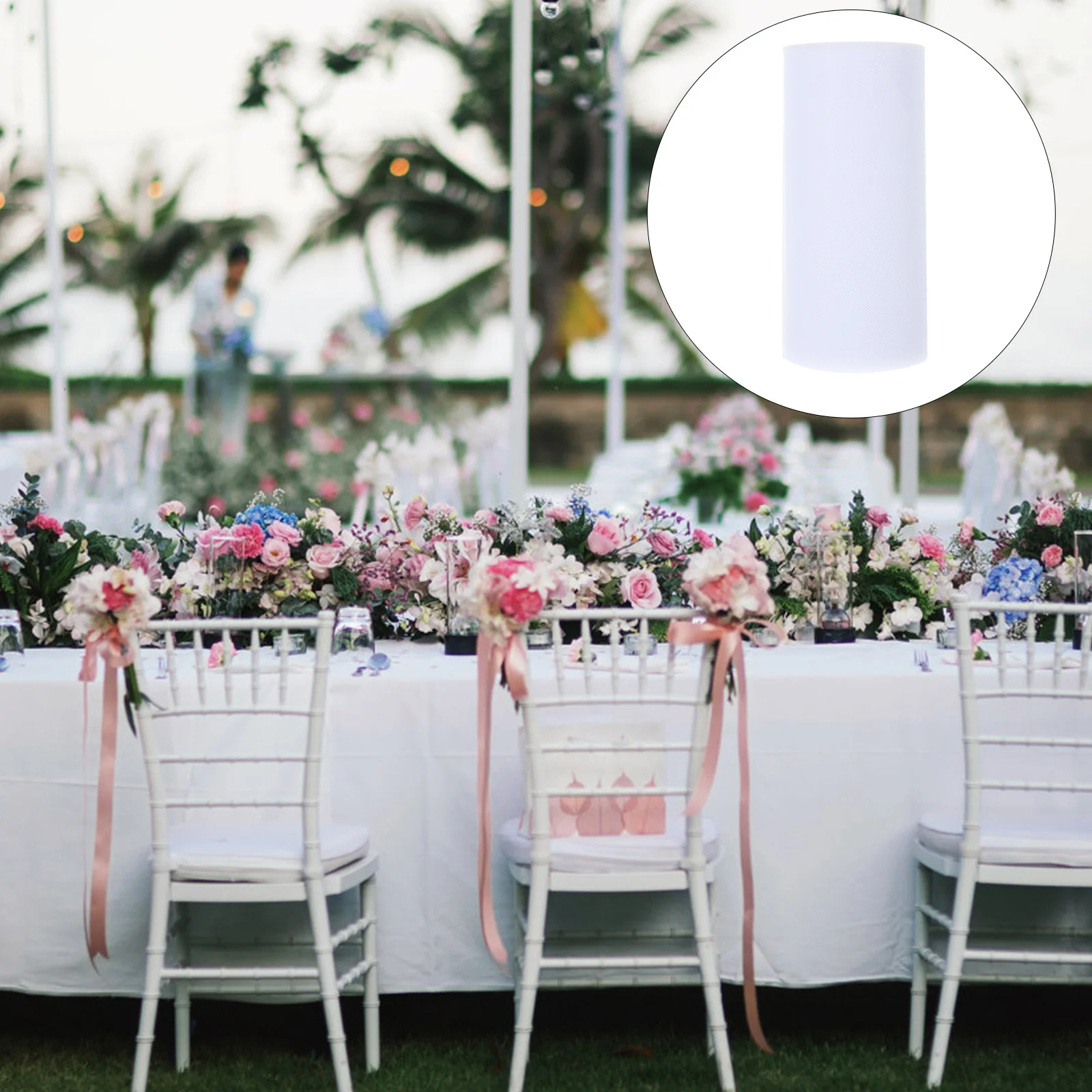 

1 рулон «сделай сам» настольная юбка Свадебная настольная юбка домашняя подарочная упаковка тюль праздничные поставки