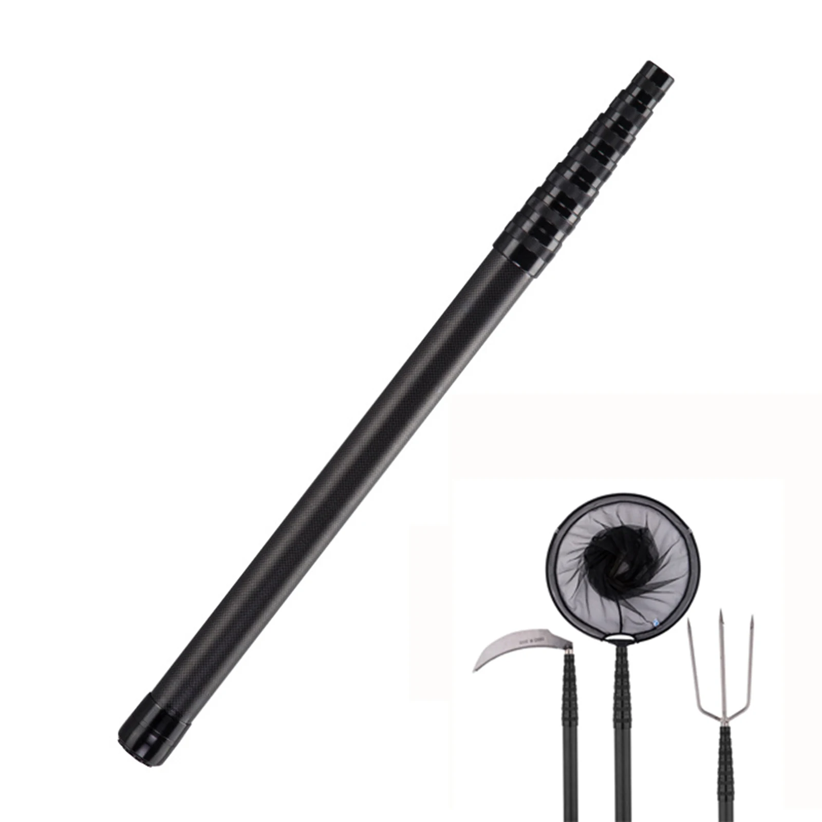 

Telescoping Fishing Landing Net Rod 46T Carbon Fiber Fishing Rod 1.3-3m Fish Handle Pole For Fishing Accessories