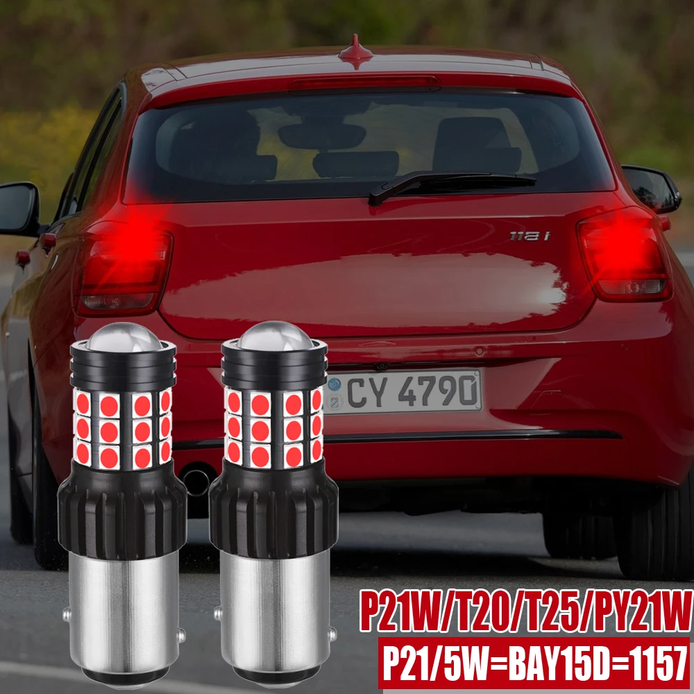 

2X Super Bright BA15S P21W 1157 BAY15D P21/5W Canbus Car Led 12V Reversing Light Stop Brake Lamp Auto Turn Signal Bulb White Red