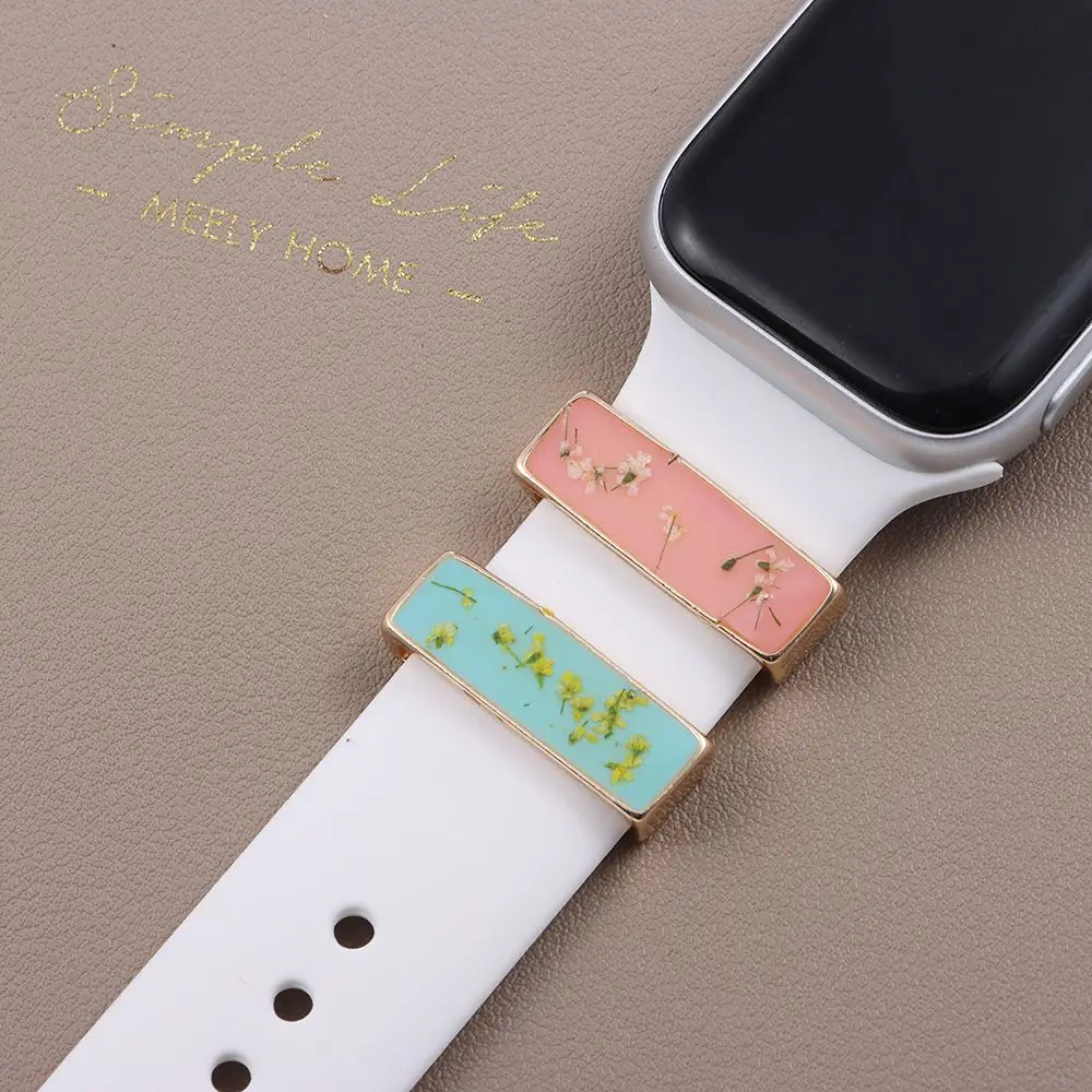 

Силиконовый ремешок, аксессуары, украшение, бриллиант для ремешка Apple Watch, металлические подвески, декоративное глазурованное кольцо с цвет...