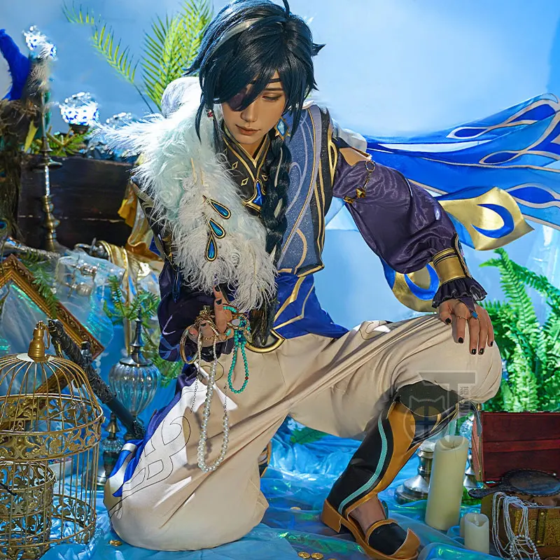 

Kaeya Cosplay Costume Game Genshin Impact Cosplay Fancy Party Suit Anime Clothing Halloween Carnival Uniforms Custom Made