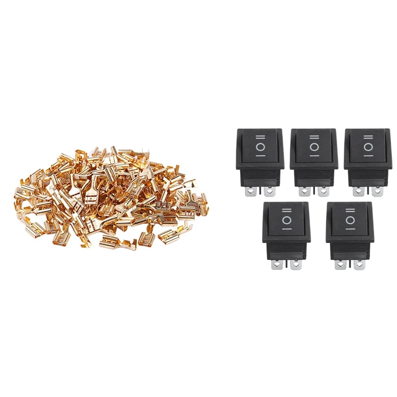 

100 шт., коннектор для автомобильного динамика, 5 шт., 6 контактов